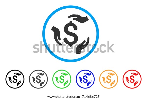 Dollar Care Hands Icon Vector Illustration Stock Vector (Royalty Free ...