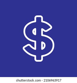 dollar cash, silver concept , vector creation of flat icon on isolated background, dollar money icon vector for web computer and mobile app illustration symbol