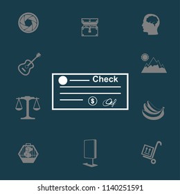 dollar check vector illustration