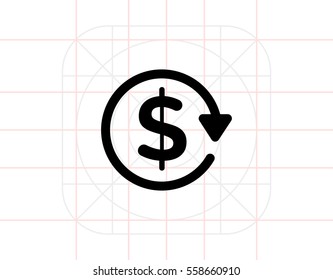 Dollar circulation sign