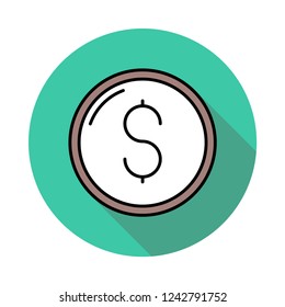 dollar  coin  currency  
