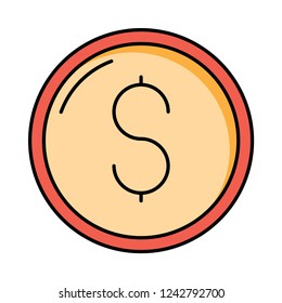 dollar  coin  currency  