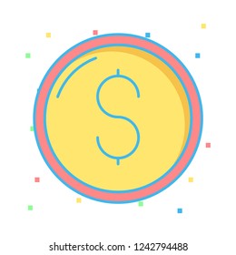 dollar  coin  currency  