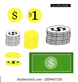 dollar coin designs,dollar coin over view,dollar coins bundle,dollar note 