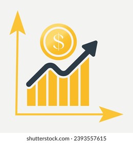 Dollar, Münzen, Finanzen, Bank, Finanzen, Bankwesen, Kunst, Flat, Bargeld, Erhöhung, Wachstum, Investitionen, Devisen, Zahlungen, Diagramm, Management, Clipart, Gold, Geld, Vektorgrafik, Zeichen, Pfund, Bargeld, Stock