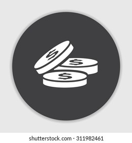 dollar coin icon