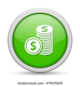 dollar coin  icon