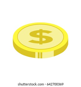 dollar coin icon