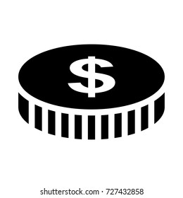 dollar coin icon 