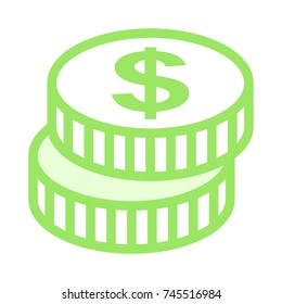DOLLAR COIN ICON 