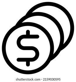 diseño de icono de moneda en dólares, ilustración vectorial, mejor utilizado para presentaciones