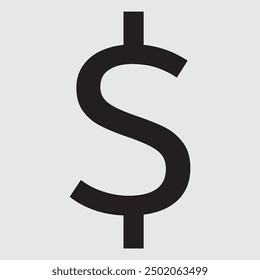 Dollar coin icon and Money Icon vector. Dollar coin isolated on white background.