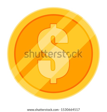 Dollar coin icon vector Logo illustration and design. A currency and payment instrument concept element.  Can be used for web and mobile development. Suitable for infographic