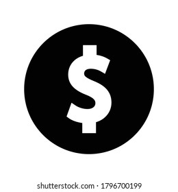  dollar coin  icon.currency,investment (vector illustration)