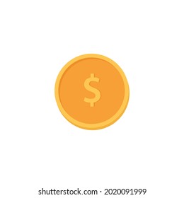 A dollar coin. Money. Vector graphics