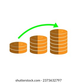 dollar coin money vector icon