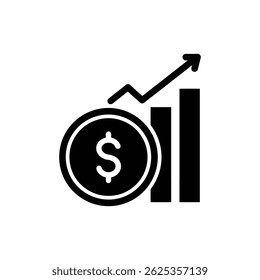 Moeda De Dólar Morfando Em Gráfico - Simbolizando O Crescimento Financeiro