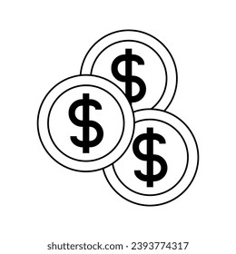 Dollar-Münzsymbol, Finanzsymbol