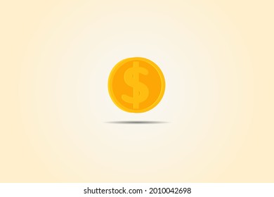 Vector de moneda de dólar. Ilustración del vector