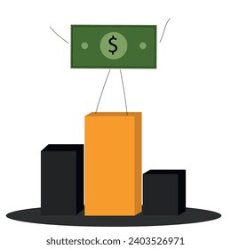 the dollar comes first on a light background