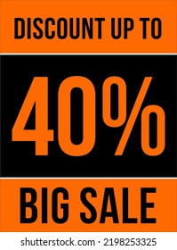 Dollar Coupon Sign or Label and voucher $ discount Money Saver Label, discount stamp Vector Illustration with cool font, black and orange background