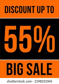 Dollar Coupon Sign or Label and voucher $ discount Money Saver Label, discount stamp Vector Illustration with cool font, black and orange background