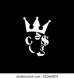 dollar crown figures arrow