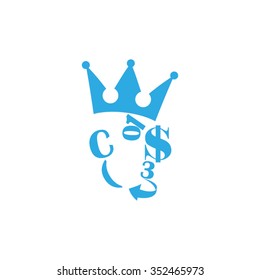 dollar crown figures arrow