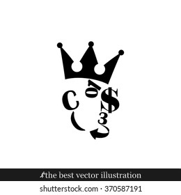 dollar crown figures arrow