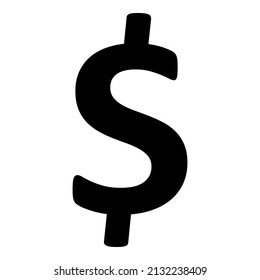Dollar-Münzbild einzeln auf weißem Hintergrund