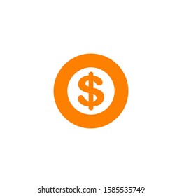 Dollar currency icon logo design inspiration vector template