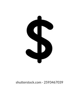 Dollar currency icon in trendy style. Money sign symbol