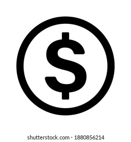 
dollar currency icon. dollar vector. editable colors. Eps 10