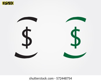 dollar, currency, icon, vector illustration eps10