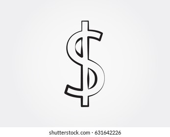 dollar, currency, icon, vector illustration eps10