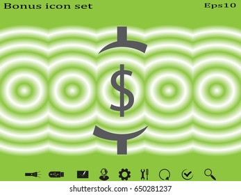 dollar, currency, icon, vector illustration eps10