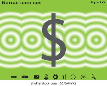 dollar, currency, icon, vector illustration eps10