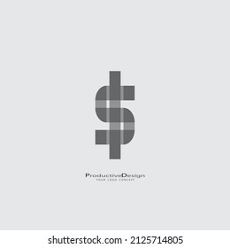 Dollar currency icon vector sign
