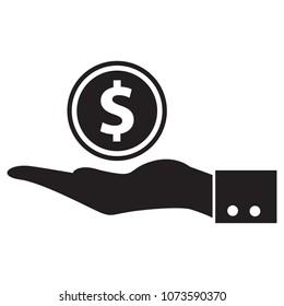 Dollar currency on hand