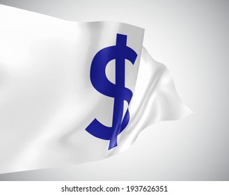 moneda de dólar en el indicador vectorial 3d aislado en fondo blanco