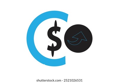 Dollar currency symbol and element background design