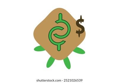 Dollar currency symbol and element background design