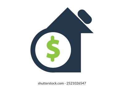 Dollar Währungssymbol und Element Hintergrunddesign