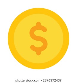 Dollar Currency Vector Flat Icon For Personal And Commercial Use.
