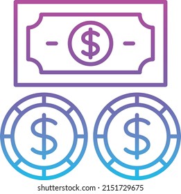 Dollar Currency vector icon. Can be used for printing, mobile and web applications.
