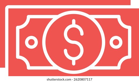 Icono de Vector de moneda de dólar. Se puede utilizar para aplicaciones de impresión, móviles y de Web.