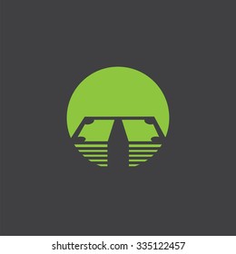 dollar cut identity template icon design element