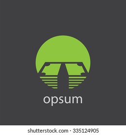 dollar cut identity template icon design element
