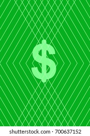 Dollar design. Futuristic colored geometric background