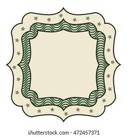 dollar emblem seal isolated icon vector illustration design
